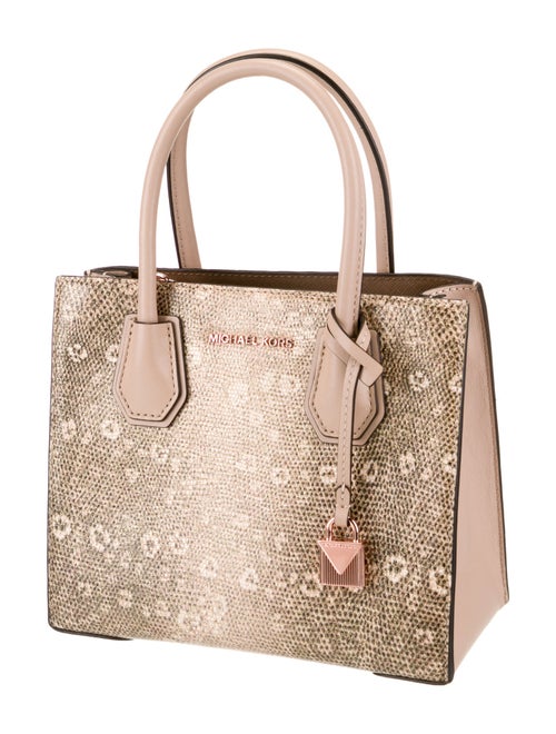 Michael Kors Embossed Leather Top Handle Bag