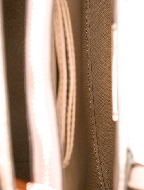 Michael Kors Embossed Leather Top Handle Bag