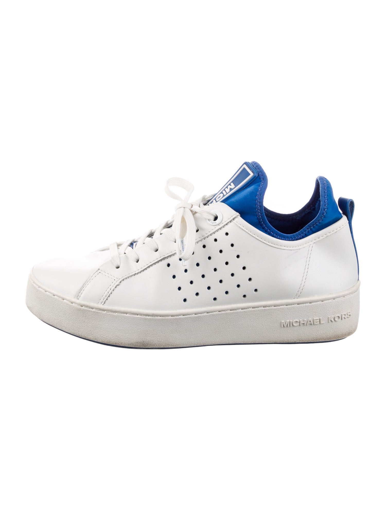 Michael Michael Kors Leather Colorblock Pattern Sneakers