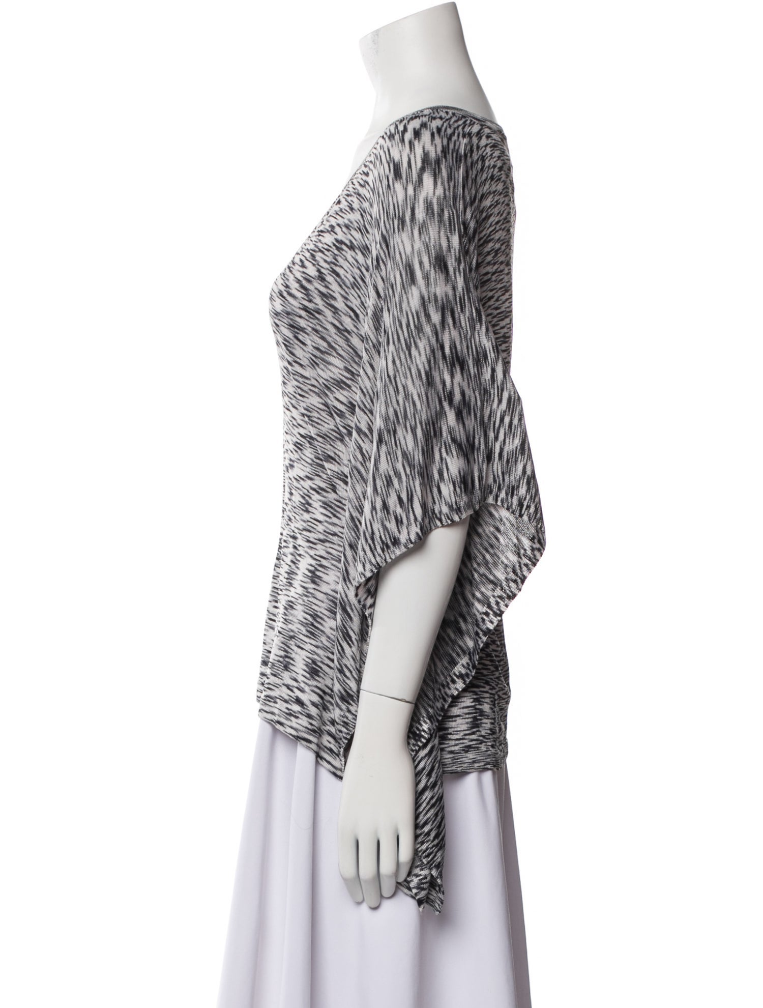 Michael Kors Printed V-Neck Sweater