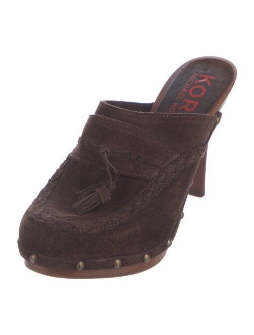 Michael Kors Suede Studded Accents Mules