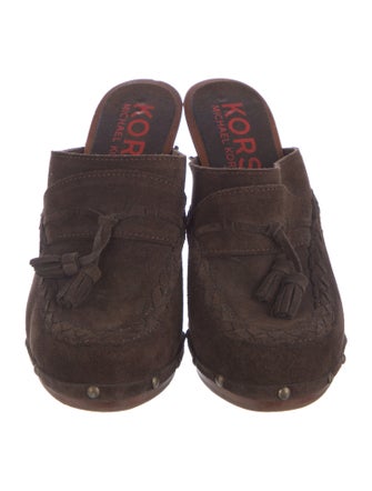 Michael Kors Suede Studded Accents Mules