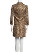 Michael Kors Wool Animal Print Skirt Suit