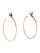 Michael Kors Crystal Mercer Padlock Interchangeable Hoop Earrings