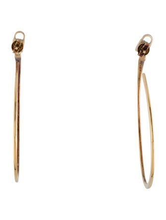 Michael Kors Crystal Mercer Padlock Interchangeable Hoop Earrings