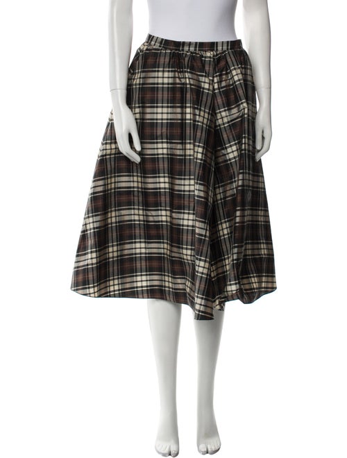 Michael Kors Plaid Print Knee-Length Skirt