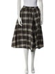 Michael Kors Plaid Print Knee-Length Skirt