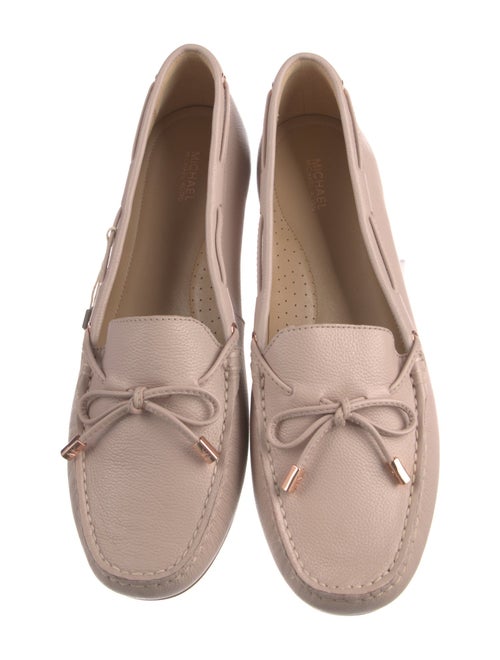 Michael Kors Leather Bow Accents Loafers