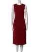 Michael Kors Crew Neck Midi Length Dress