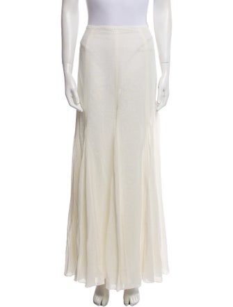 Michael Kors Linen Midi Length Skirt