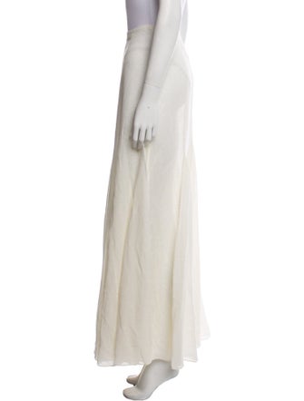 Michael Kors Linen Midi Length Skirt