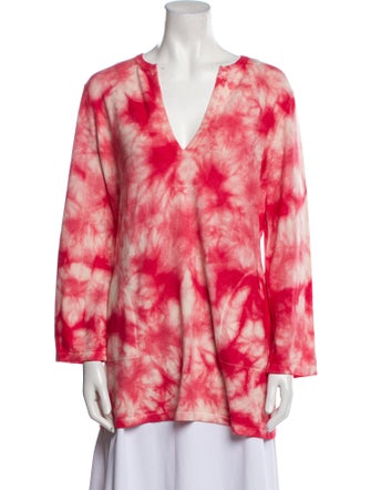 Michael Kors Cashmere Tie-Dye Print Sweater