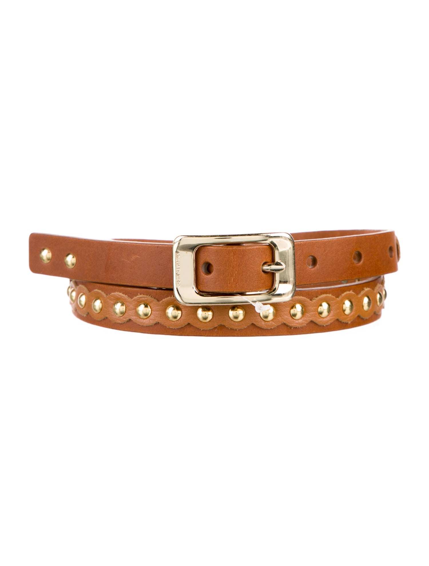 Michael Kors Skinny Leather Belt