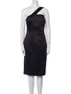 Michael Kors One-Shoulder Midi Length Dress