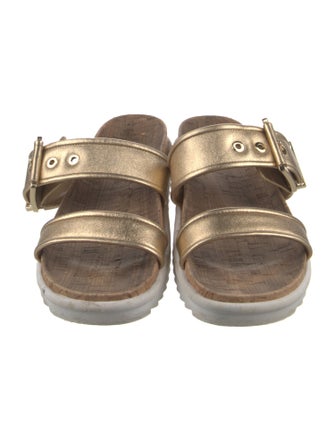 Michael Kors Leather Slingback Sandals