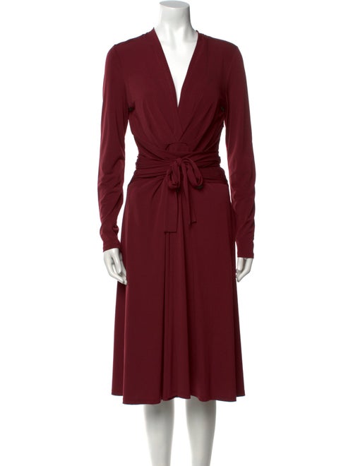 Michael Kors V-Neck Midi Length Dress