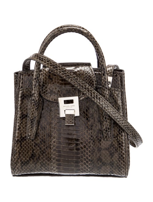Michael Kors Collection Python Top Handle Bag