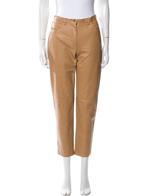 Michael Kors Leather Skinny Leg Pants
