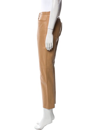 Michael Kors Leather Skinny Leg Pants