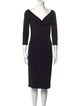 Michael Kors V-Neck Knee-Length Dress