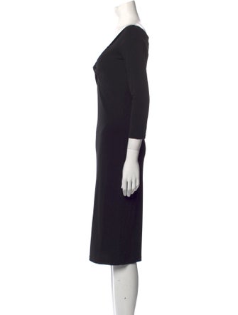 Michael Kors V-Neck Knee-Length Dress