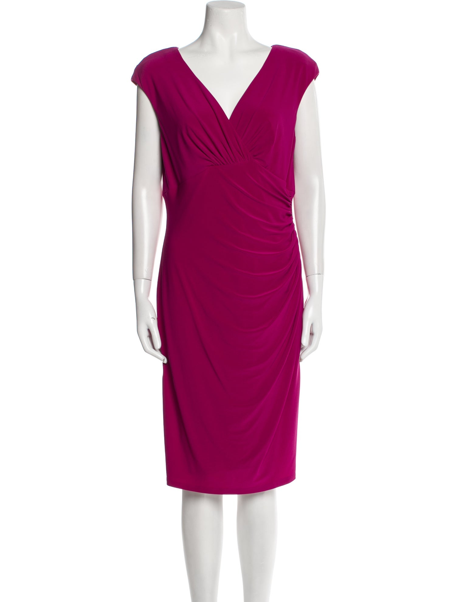 Michael Kors V-Neck Knee-Length Dress