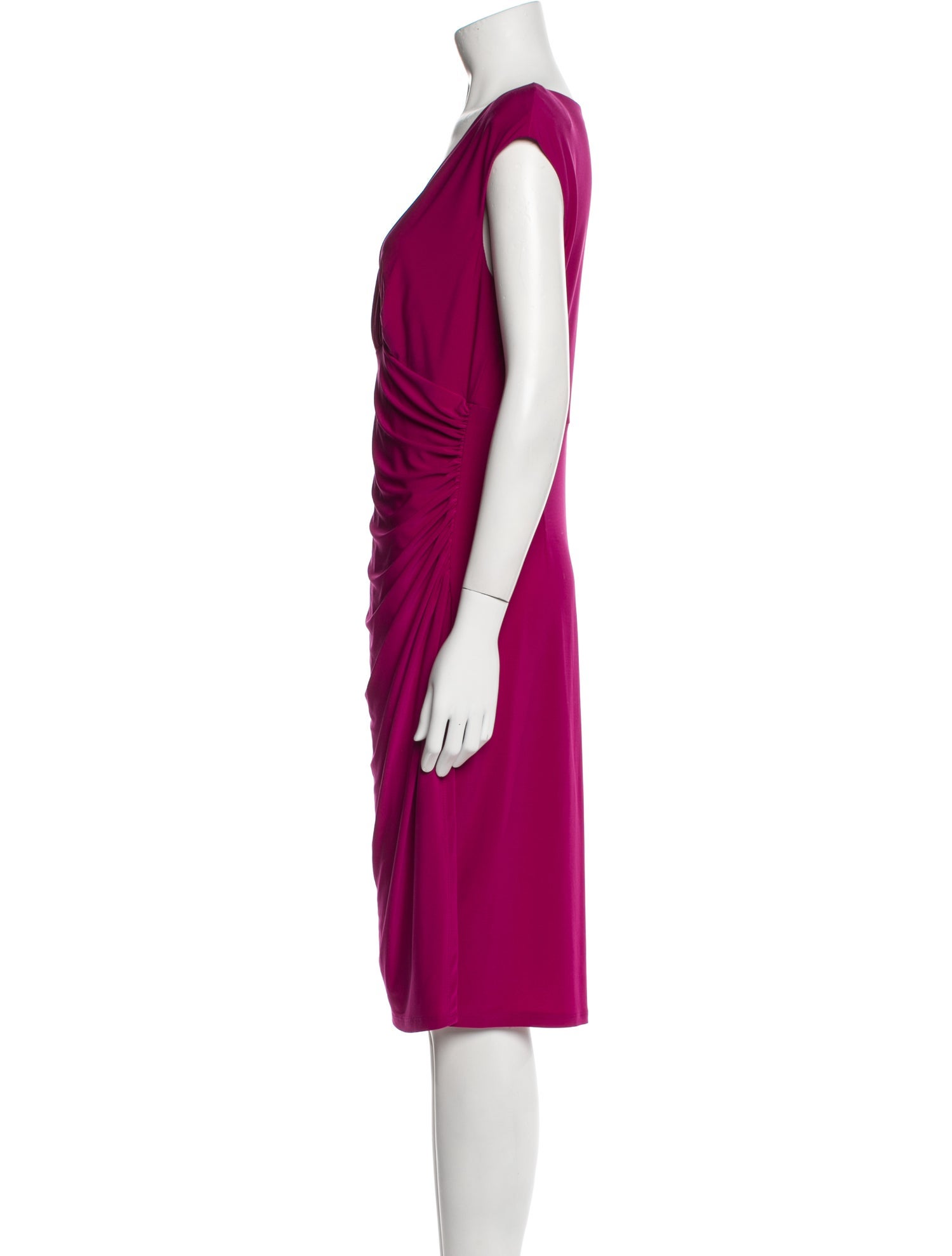 Michael Kors V-Neck Knee-Length Dress