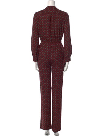 Michael Kors Silk Printed Jumpsuit