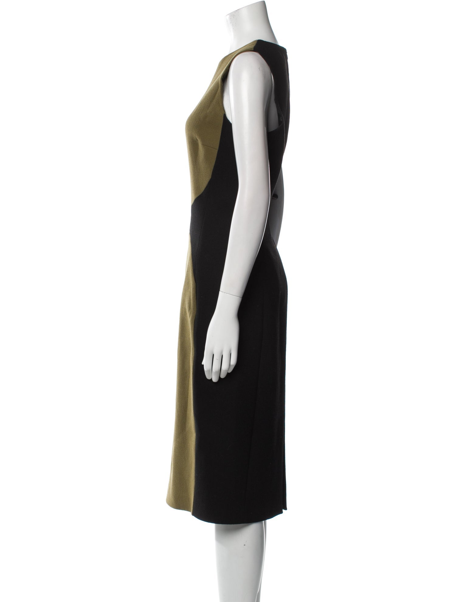 Michael Kors Virgin Wool Midi Length Dress