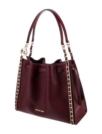 Michael Kors Leather Bucket Bag