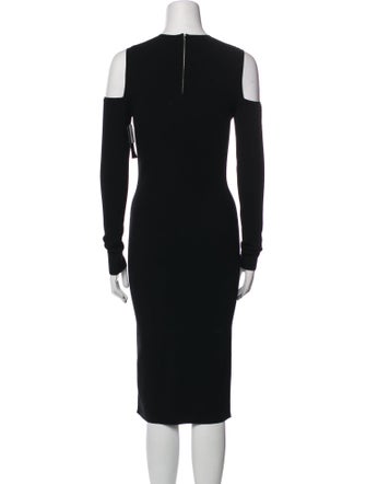 Michael Kors Crew Neck Midi Length Dress