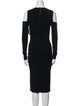Michael Kors Crew Neck Midi Length Dress