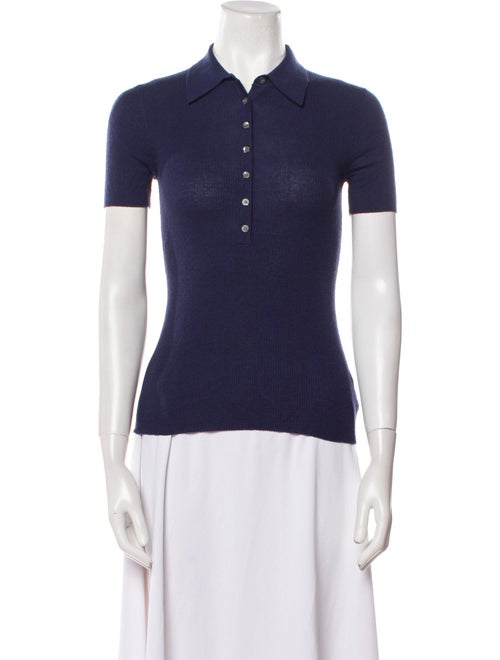 Michael Kors Cashmere Short Sleeve Polo