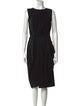 Michael Kors Virgin Wool Midi Length Dress