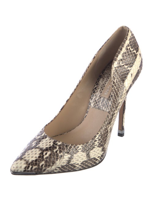 Michael Kors Embossed Leather Animal Print Slingback Pumps