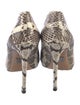 Michael Kors Embossed Leather Animal Print Slingback Pumps