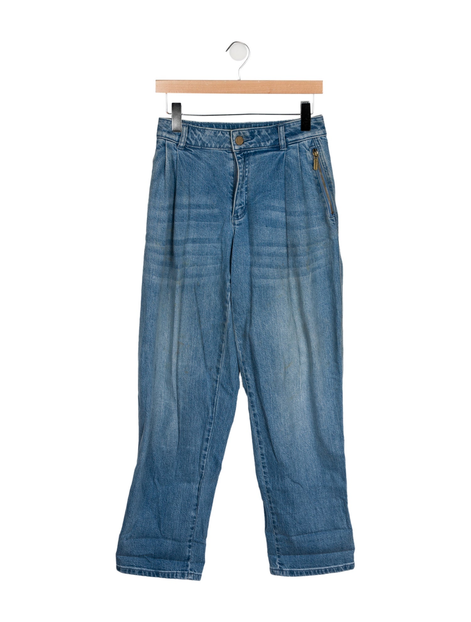 Michael Kors Mid-Rise Straight Leg Jeans