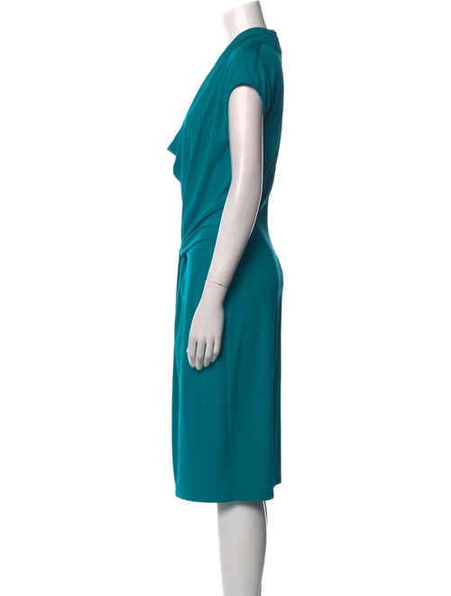 Michael Kors Cowl Neck Midi Length Dress