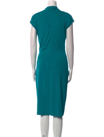 Michael Kors Cowl Neck Midi Length Dress