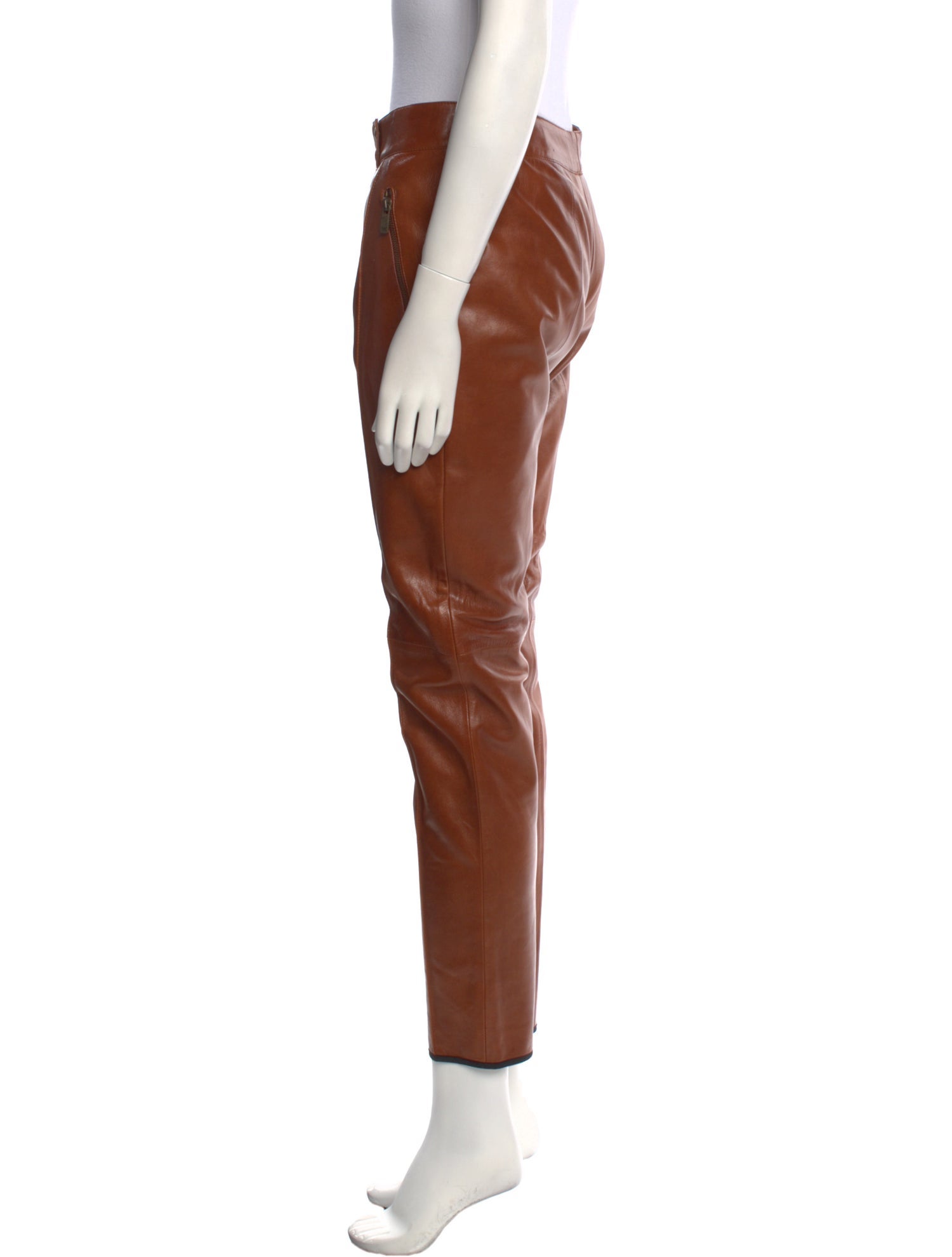 Michael Kors Leather Skinny Leg Pants