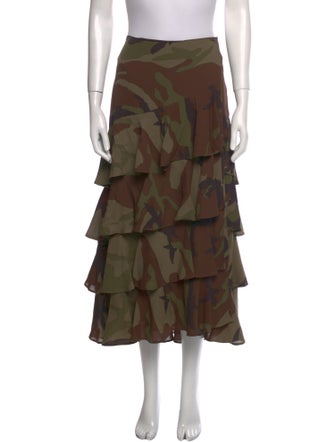 Michael Kors Silk Midi Length Skirt