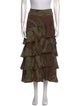 Michael Kors Silk Midi Length Skirt