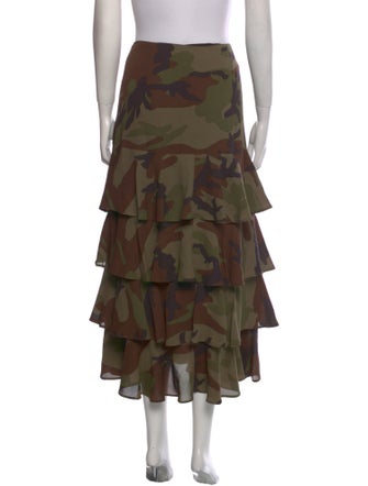 Michael Kors Silk Midi Length Skirt