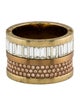 Michael Kors Crystal Two-Tone Barrel Ring