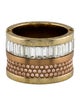Michael Kors Crystal Two-Tone Barrel Ring