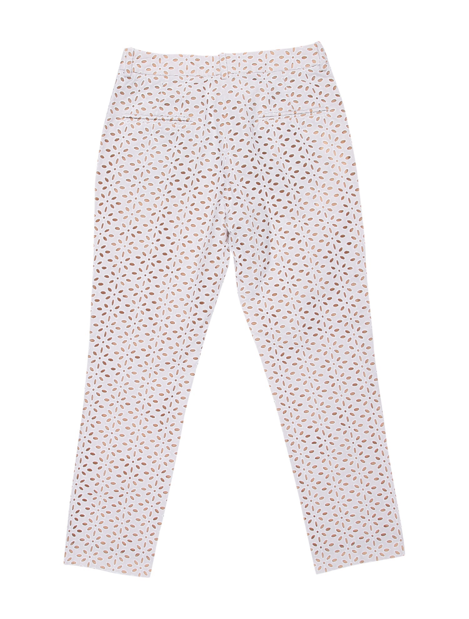 Michael Kors Lace Pattern Straight Leg Pants