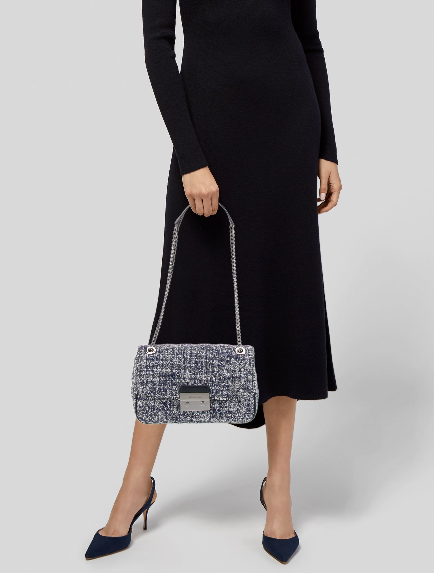 Michael Kors Tweed Crossbody Bag