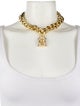 Michael Kors Cubic Zirconia Lock Curb Link Necklace