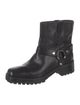 Michael Kors Leather Moto Boots
