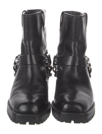 Michael Kors Leather Moto Boots